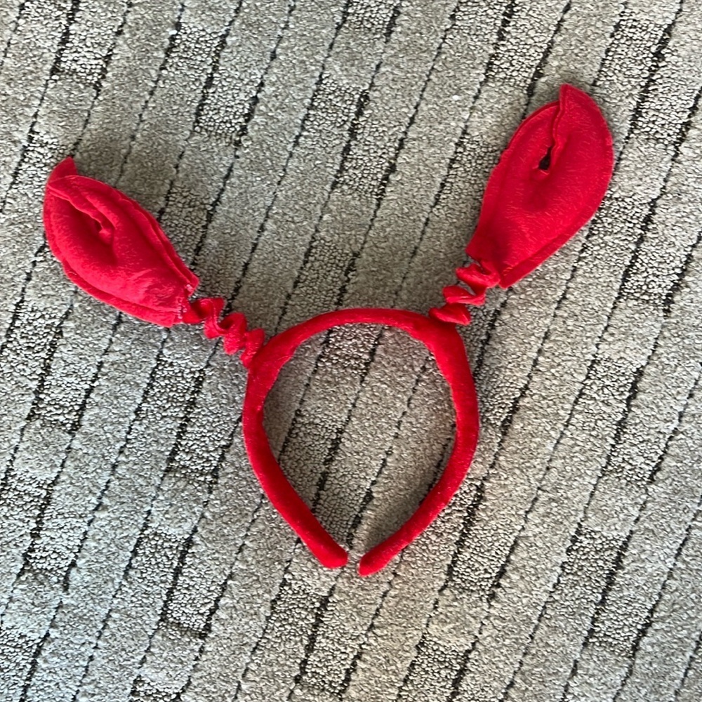 Red Crab claws headband
